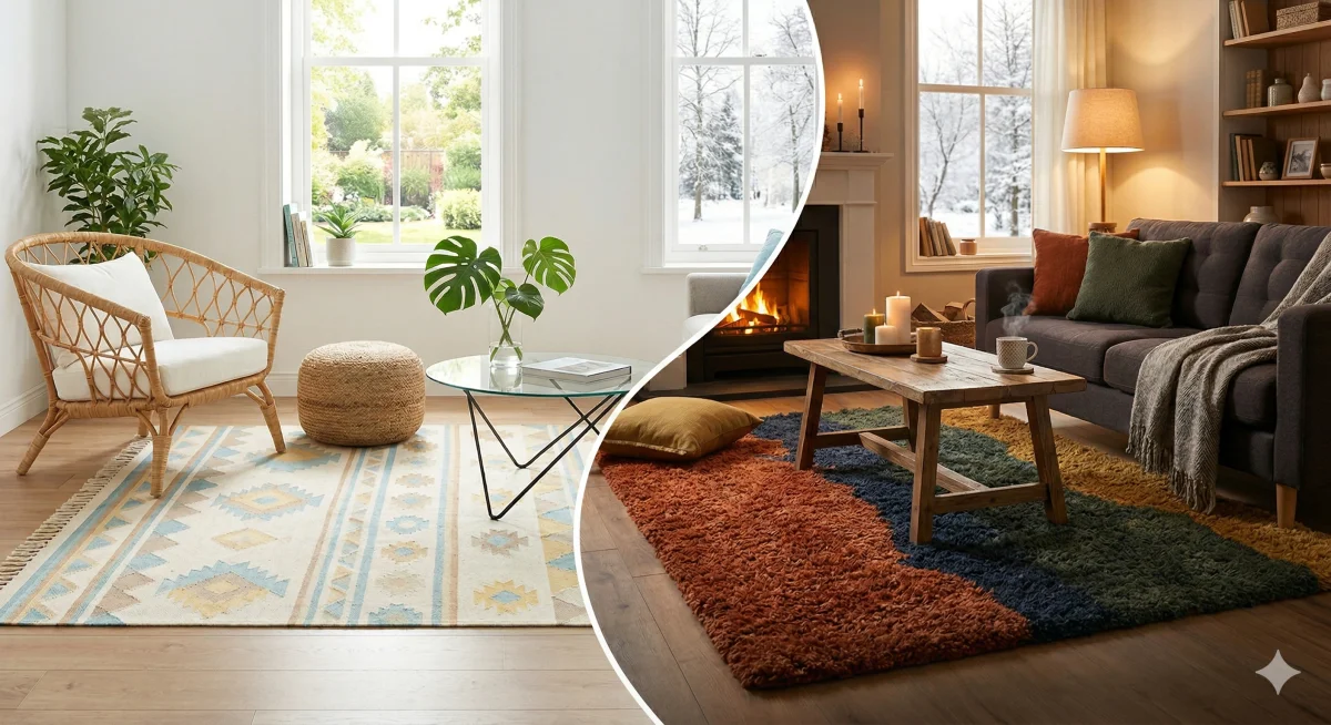 Mevsimlik Halı Modelleri | Yazlık ve Kışlık Halı Seçimi