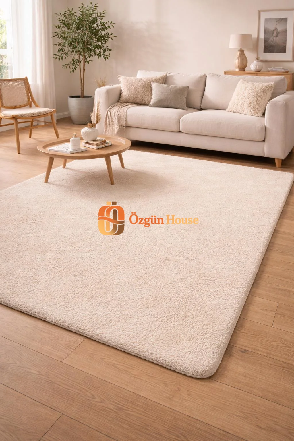 Premium Krem Kaz Tüyü Peluş - Kaz Tüyü Peluş ürünü