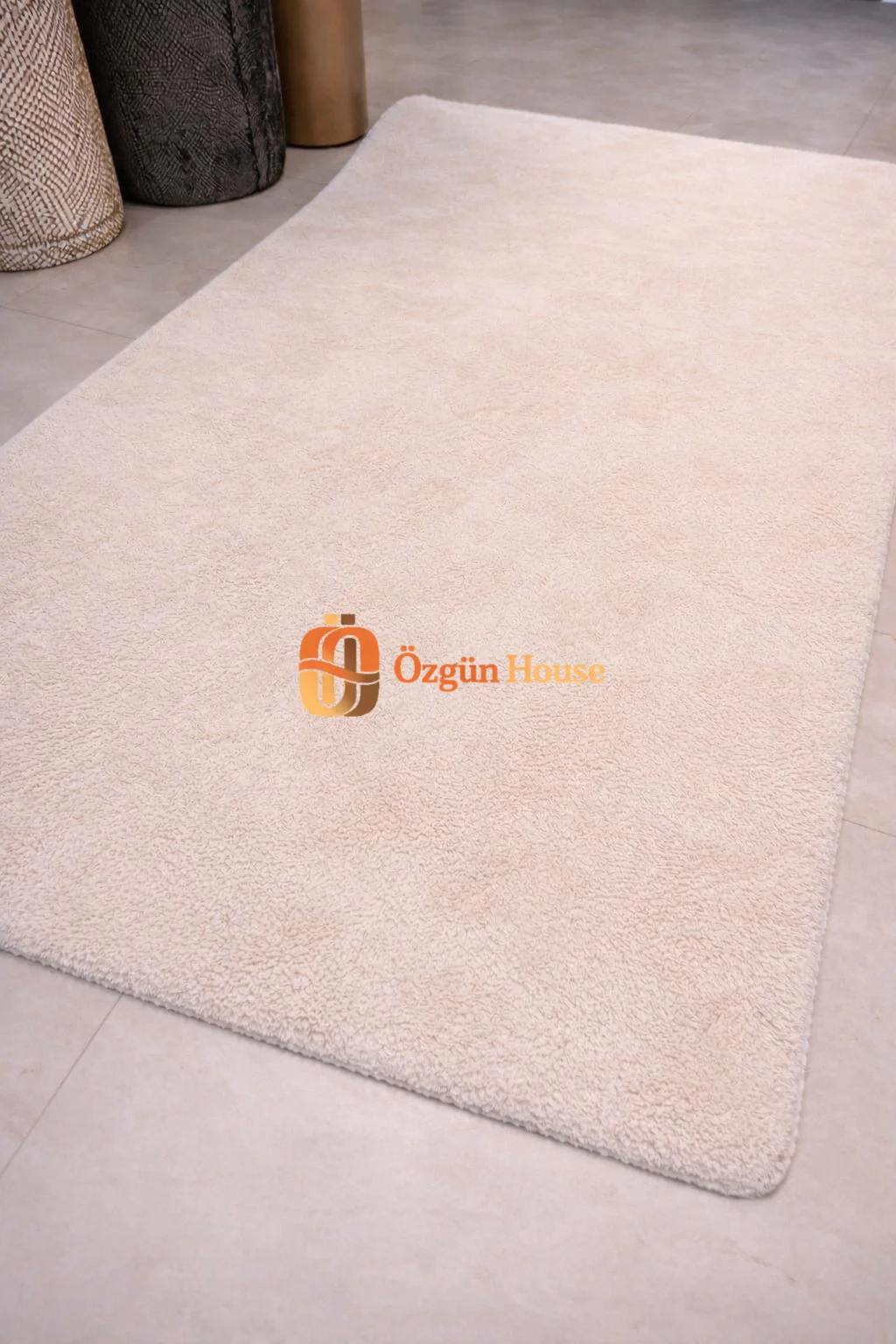 Premium Krem Kaz Tüyü Peluş görsel 2